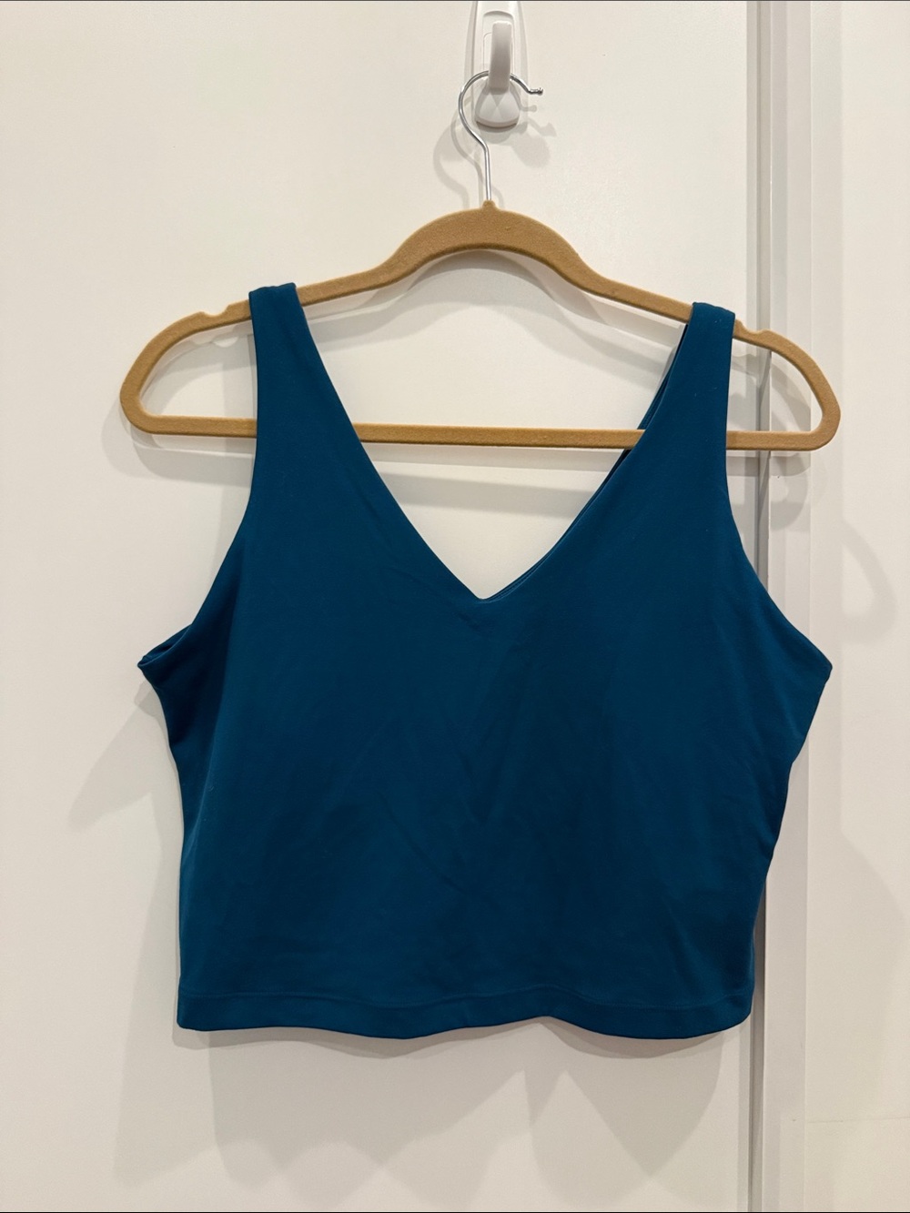 Athleta Blue Workout Top with Built In Bra